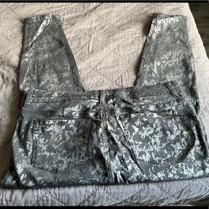 Melissa McCarthy Seven 7 Pencil Jeans 20W grey & silver